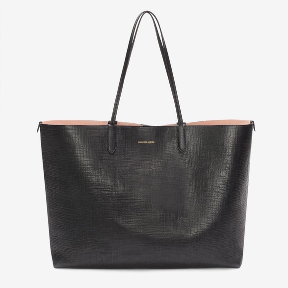 Alexander McQueen Handbags - Alexander McQueen black large shopper tote